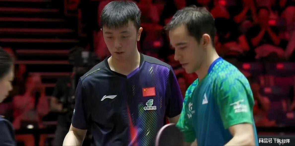 国乒小将陈垣宇3比1战胜雨果,继温瑞博之后男队又有新人打出来