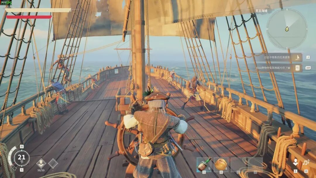 Demo中的双桅帆船是海盗和私掠者的最爱,但在同时代中远算不上什么“大家伙