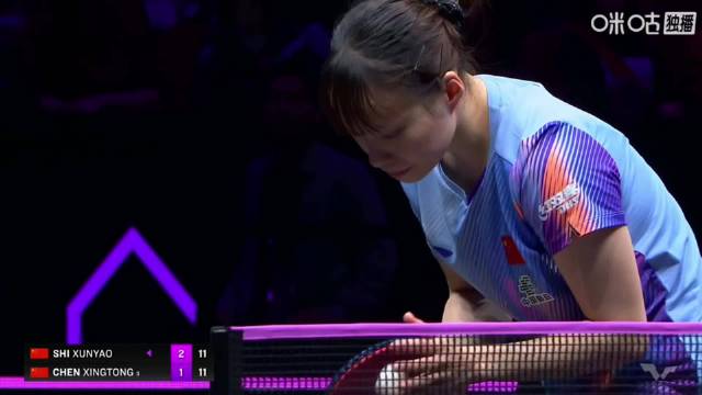 石洵瑶3比1战胜陈幸同，晋级重庆冠军赛女单八强，下轮将对阵张本美和！