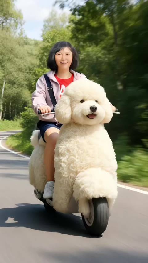 其實我不需要Ai，我自己真的會騎摩托車！