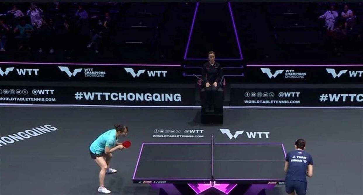 16强诞生！石洵瑶3-0横扫40岁华裔名将，联手陈幸同围剿张本美和