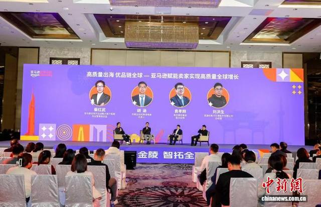 来自不同赛道的企业卖家在会上分享了各自的出海之路。南京市商务局供图。