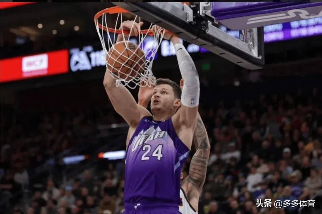 太独了!开拓者负爵士，杨瀚森出手2次，全场折返跑，6犯离场!