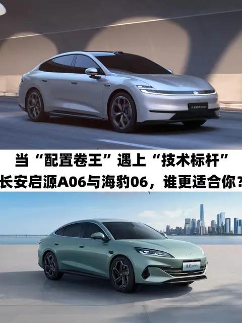 当配置卷王遇上技术标杆：长安启源A06与海豹06更合适？