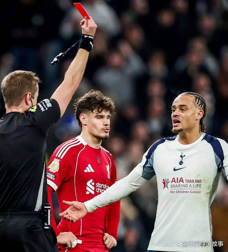 热刺1-2利物浦：西蒙斯、罗梅罗染红离场