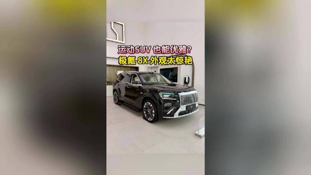 “杭州湾卡宴”极氪8X，外观太惊艳！
