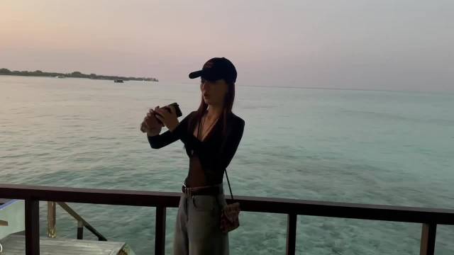 徐璐马尔代夫Vlog 好美的璐璐