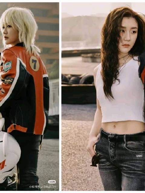 陈梦F1赛车造型惊艳亮相，金色假发搭配赛车服又酷又飒