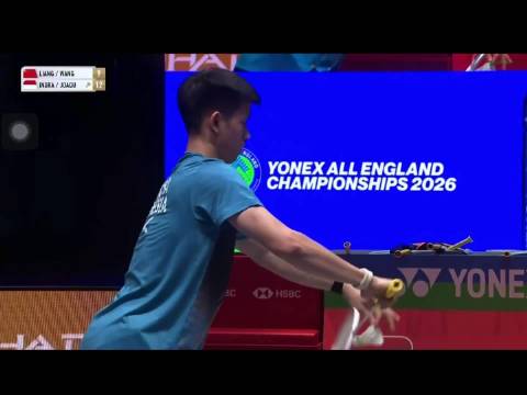 梁伟铿全英赛关键球解析，节奏控制力克印尼组合