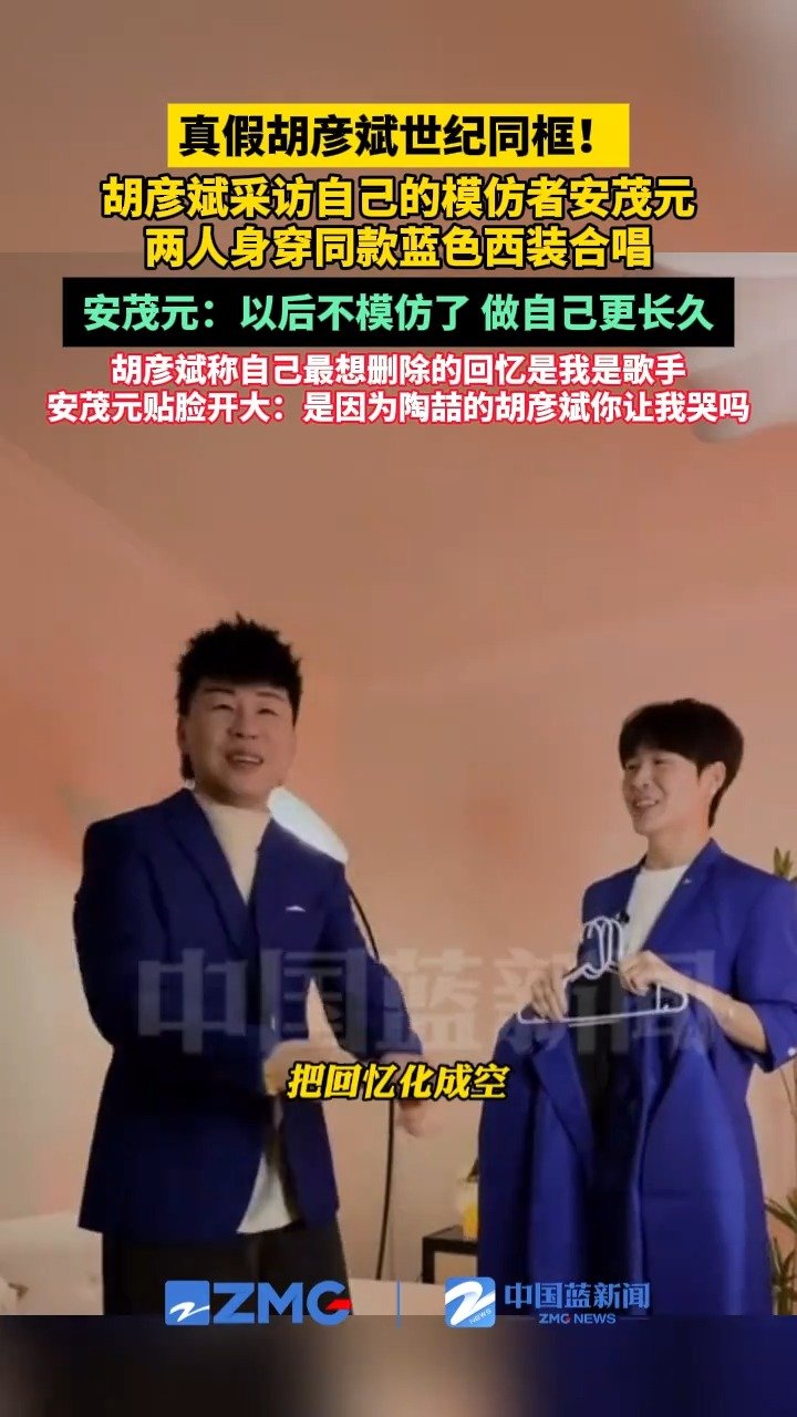 真假胡彦斌同框