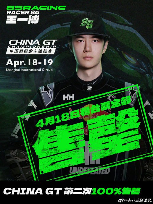 王一博计划参加的2026年中国超级跑车锦标赛（China GT）上海站有哪些看点？