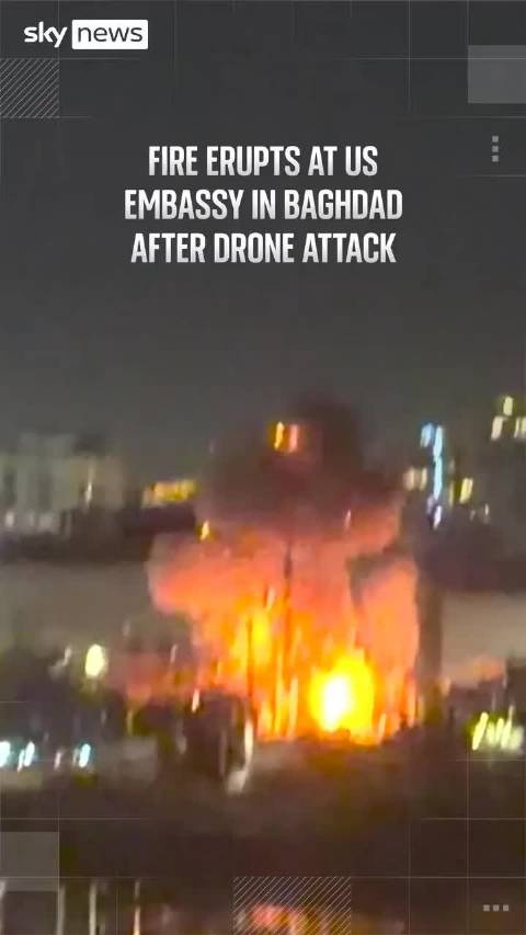 以色列进入紧急状态，美驻巴格达使馆遭六架小摩托袭击