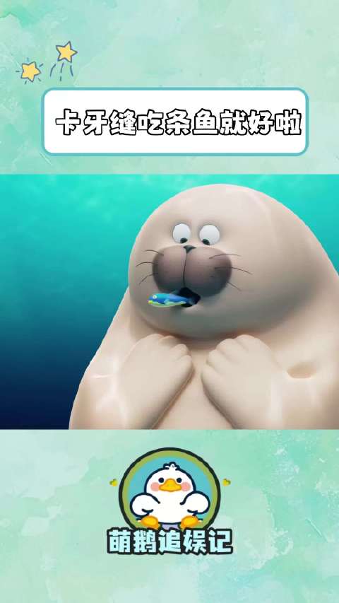 海豹海豹，卡牙缝神器动画来救