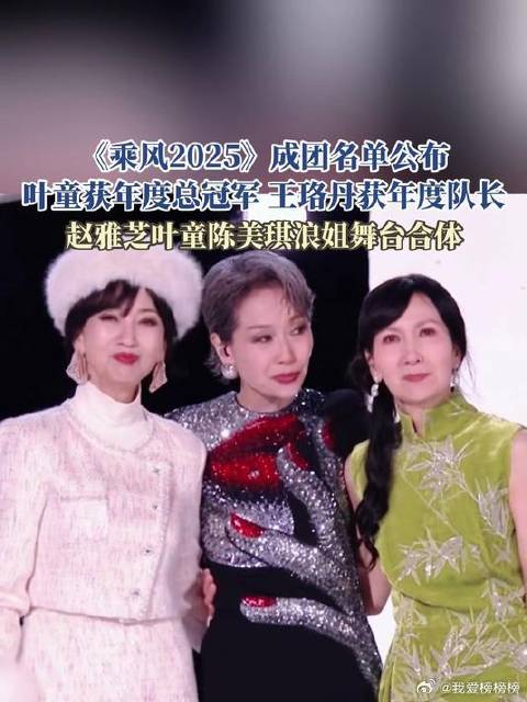 成团名单公布，叶童获年度总冠军，王珞丹获年度队长