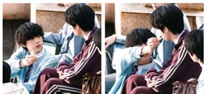 喂薯条互动甜度超标,陈奕恒、张桂源片场投喂网友:像两只小动物