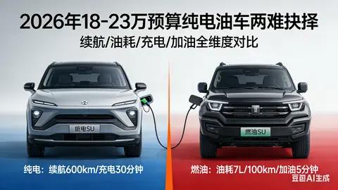 2026年购车前瞻:18-23万预算,纯电与油车的终极抉择