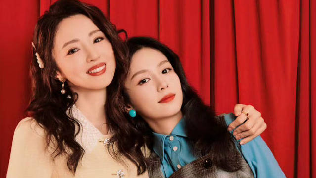 董璇周也夕阳下演绎母女情深