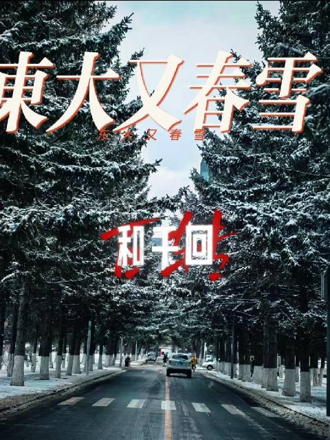东北大学已经上课三周，校园又遇春雪
