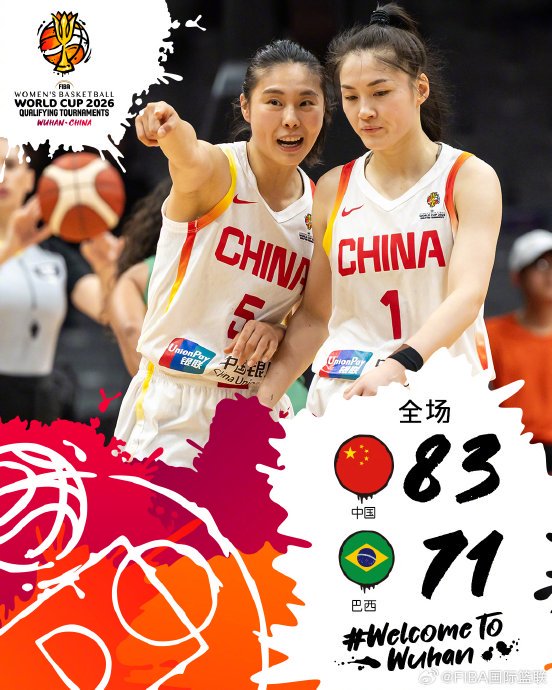 中国女篮胜巴西晋级世界杯，捷克队比心致谢