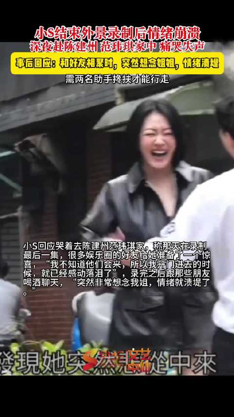 小S回应街头大哭称想念大S情绪溃堤