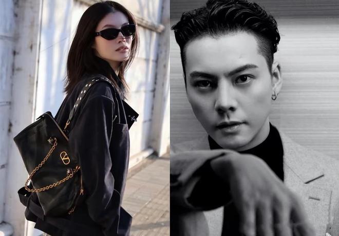 何穗挽老公压马路，她穿黑色羽绒服戴棒球帽，看着比陈伟霆还高