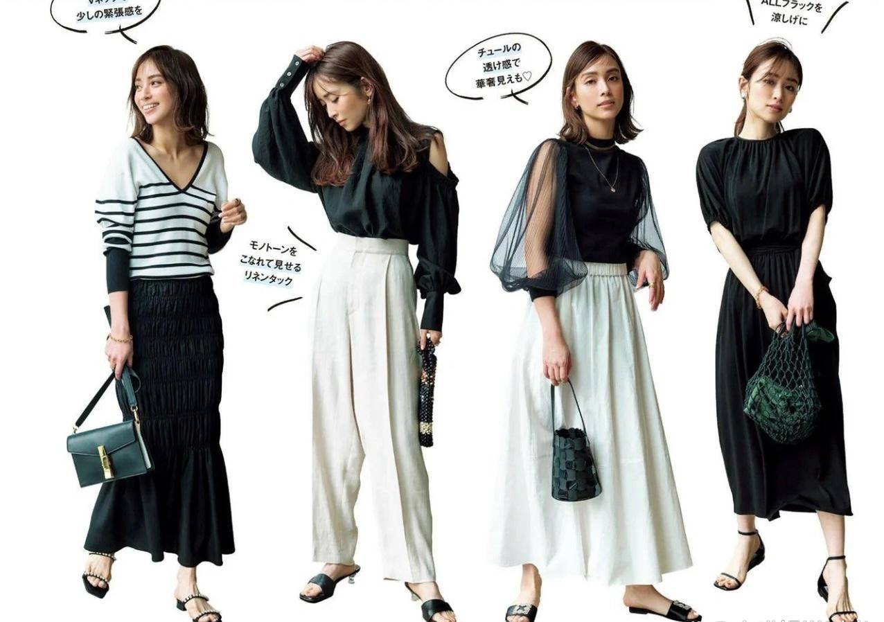 “双色搭配”才是日系穿搭的精髓，低调又有格调，轻松穿出高级感_裁剪_颜色_气质