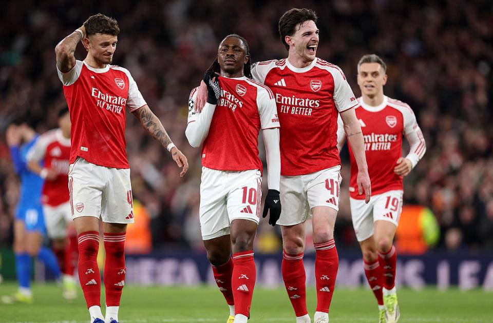 阿森纳主场2-0完胜勒沃库森，连续三年挺进欧冠8强，将迎战葡萄牙体育