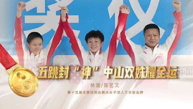 陈艺文林珊十五运双人三米板333.12分夺冠