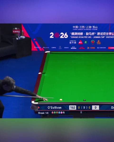 奥沙利文5比0横扫瑞恩戴，轰153分破纪录晋级半决赛