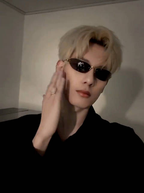 胡先煦金发墨镜造型