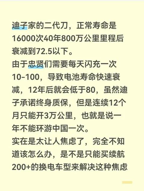 年跑超 3 万失质保!比亚迪二代刀片电池闪充用车焦虑拉满
