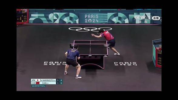 樊振东在0:2落后绝境中奋起直追，最终以4:3逆转张本智和！