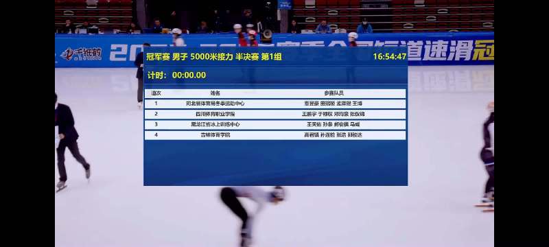 25-26赛季短道速滑冠军赛男子5000米接力半决赛黑龙江队夺冠