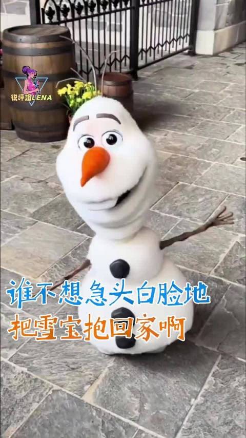 谁不想急头白脸地把雪宝抱回家啊！ 冰雪奇缘！