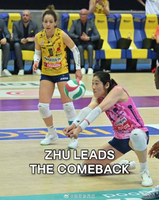 朱婷在科内对阵诺瓦拉的这场比赛中，攻防两端的表现数据如何？