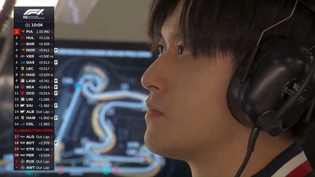 2026F1中国大奖赛排位赛周冠宇直播画面曝光