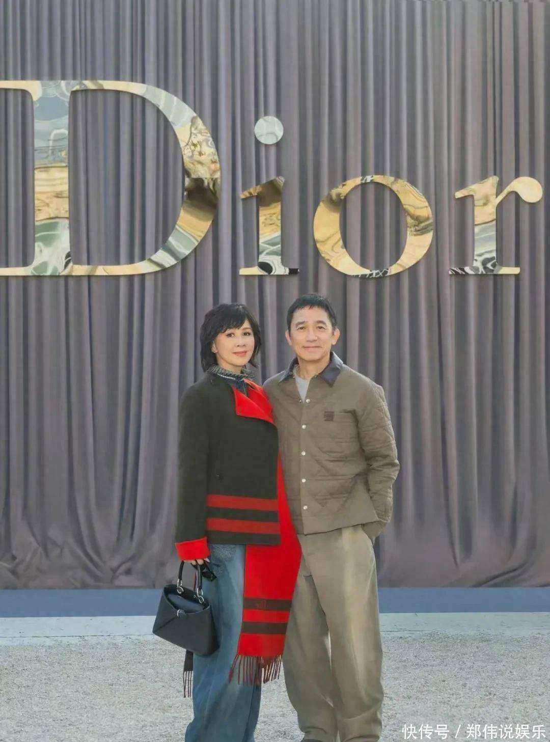 刘嘉玲和梁朝伟迪奥看秀，遇到于适，这一幕太搞笑