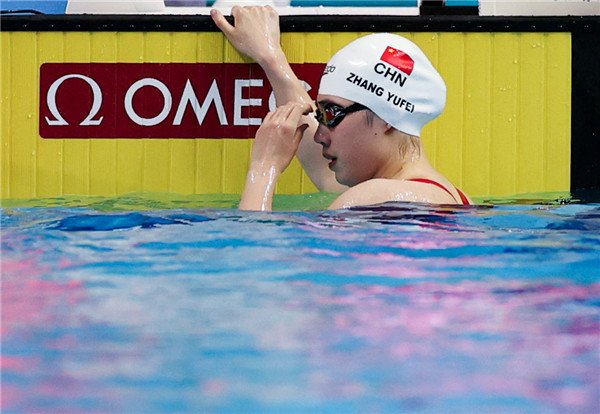 100米蝶泳铜牌！张雨霏为中国队摘得世锦赛首枚奖牌-手机新民网
