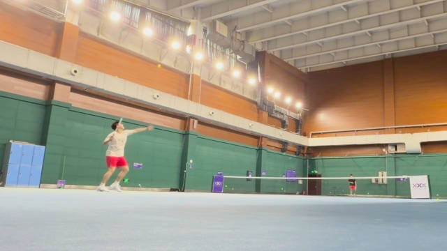 梁伟铿转战网球备战美网澳网