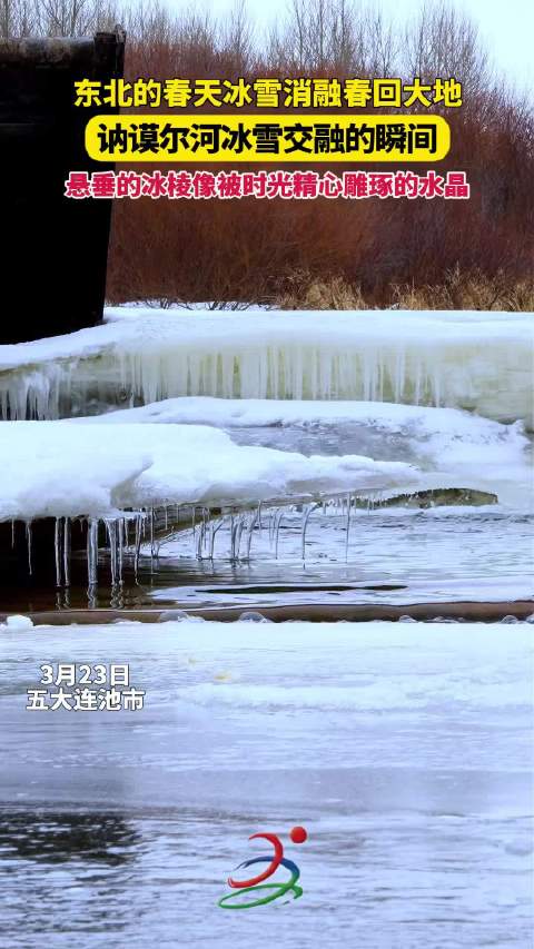 讷谟尔河冰雪交融奏响春日乐章