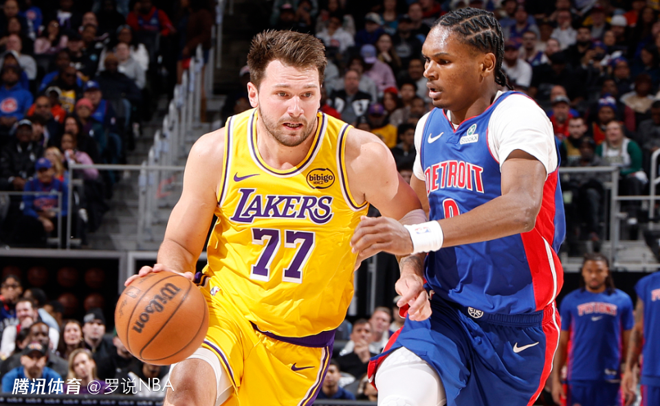 湖人遭活塞双杀无缘10连胜!东契奇32分里程悲 詹姆斯带伤准三双