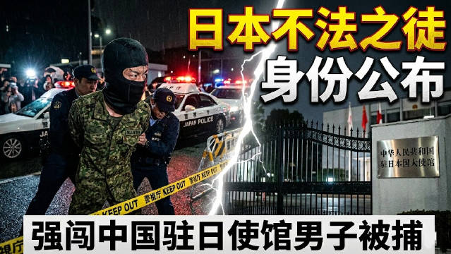 日本警方公布强闯我驻日使馆不法之徒身份