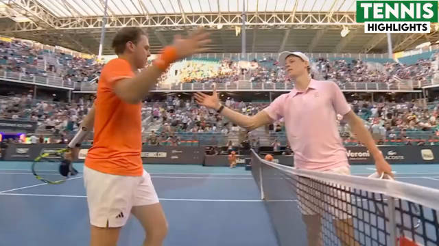 辛纳调整战术2比0胜米克尔森，晋级迈阿密大师赛八强