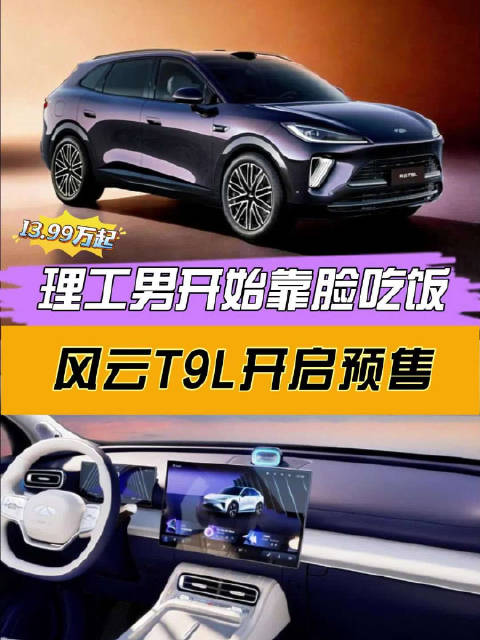 理工男开始靠脸吃饭：风云T9L开启预售