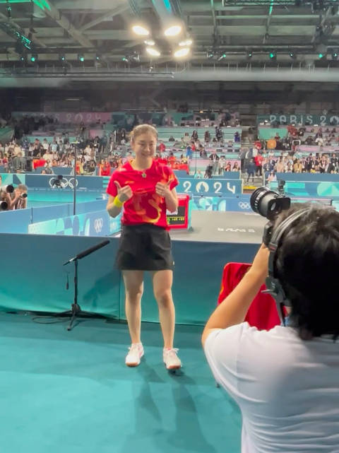 巴黎奥运会乒乓球女单决赛 陈梦4-2孙颖莎赛后现场