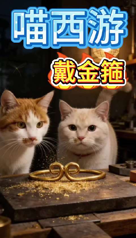 悟空的金箍碎末又汇聚成新的金箍，被我家猫咪台台和肥波戴上了