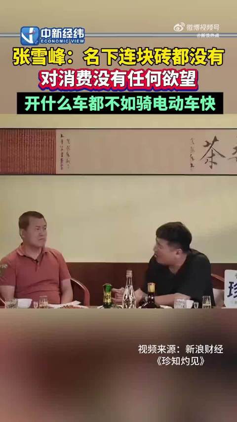 张雪峰曾说名下连块砖都没有