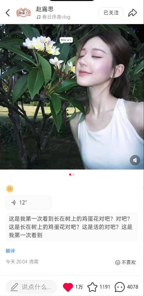 小露露发语音与粉丝互动