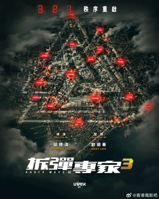 《拆弹专家3》首曝概念海报！刘德华邱礼涛再联手引爆城市危机