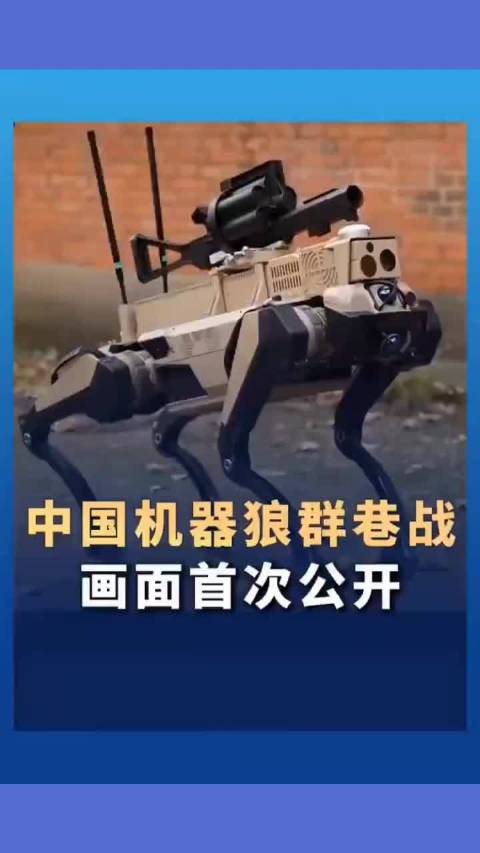 中国自主研制机器狼群首次公开巷战画面